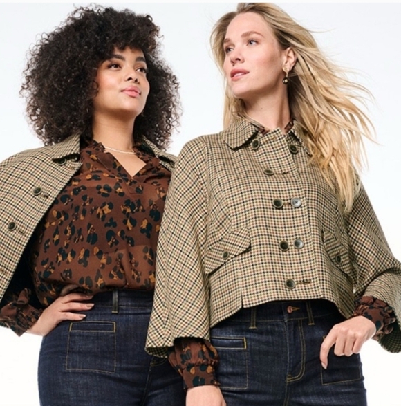CAbi Jackets & Blazers - Cabi Showroom Jacket 4678 Houndstooth Brown Large new nwt